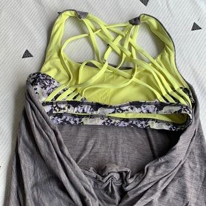 Float lululemon top with built in bra